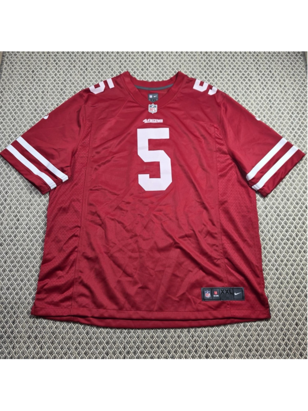 Nike Trey Lance #5 San Francisco 49ers Game Jersey XXL Red NFL Football Men’s